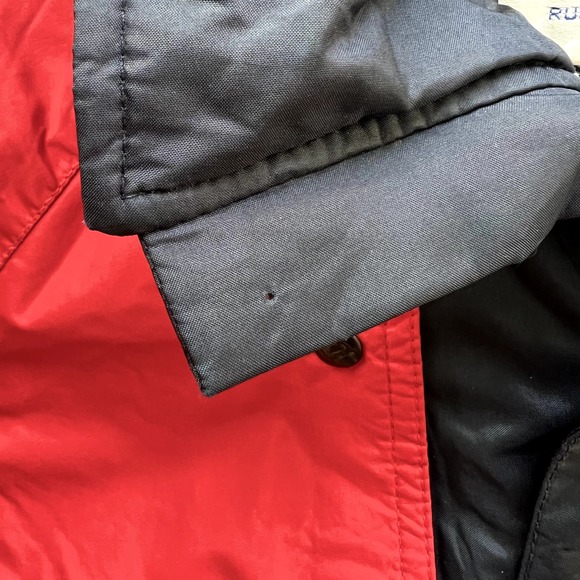 True Vintage Ditrani Entrant Alpine Ski Club Coach Jacket Winter Coat Blue Red M - Picture 10 of 15